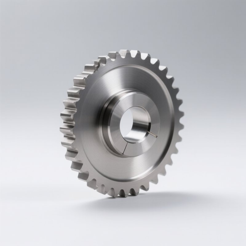 Kettenrad 08B-1 Z=13 INOX – Teilkreis Ø53.1 mm, mit Nabe